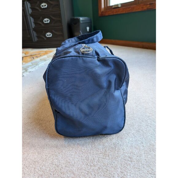Vintage Navy Adidas Boston Bag Duffle Bag - Picture 5 of 8